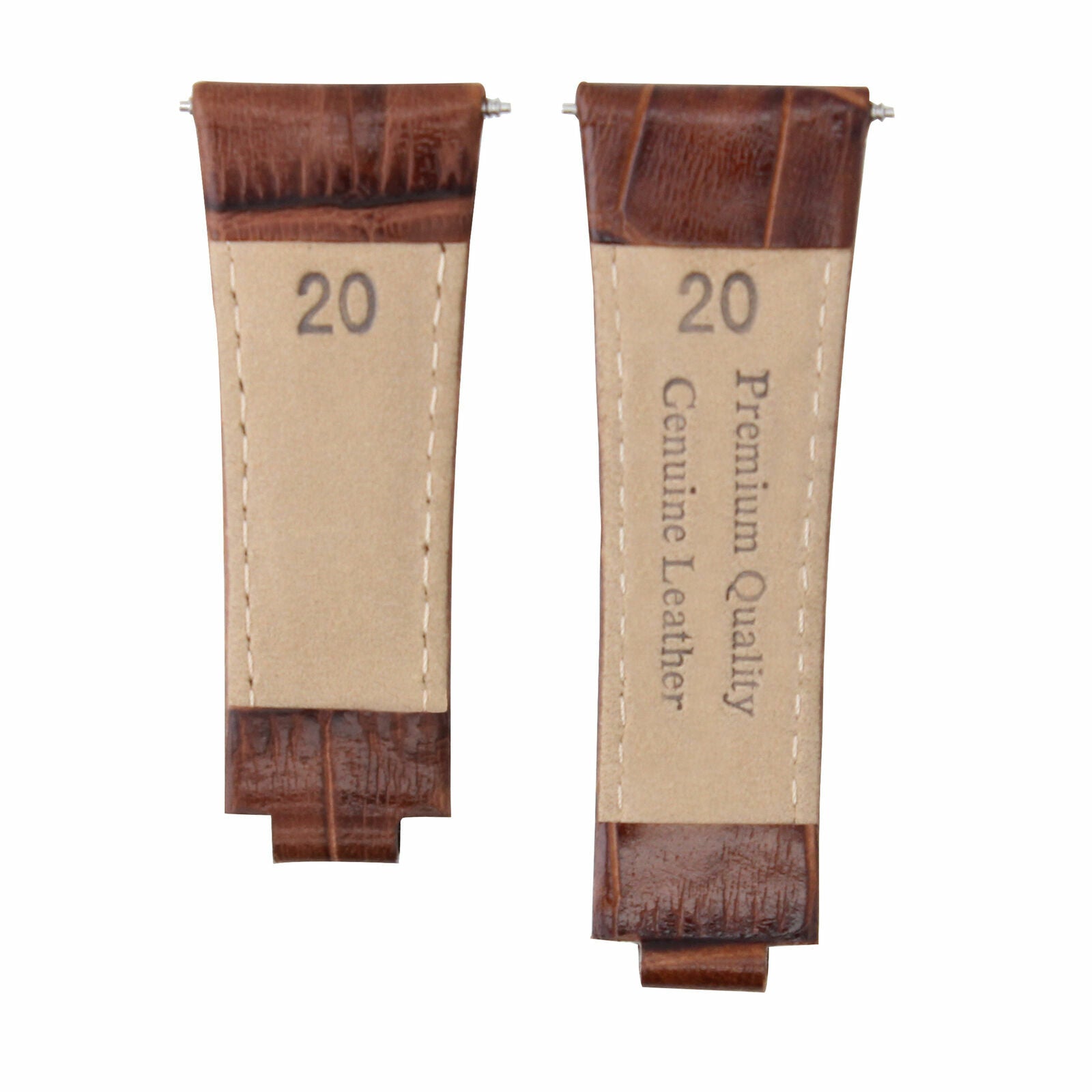 LEATHER STRAP ITALIAN BAND FOR ROLEX DAYTONA 116519 116520 116523 SMALL BROWN