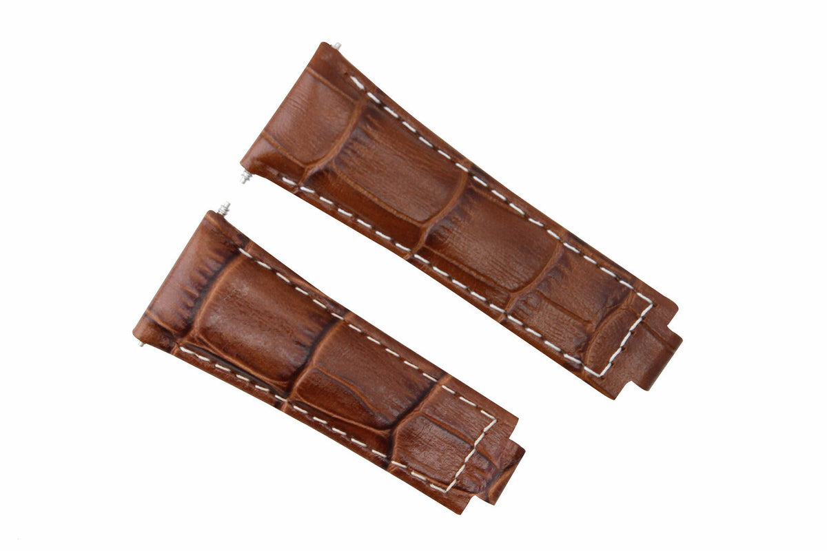 20MM LEATHER WATCH STRAP FOR ROLEX DAYTONA 16518 116520 116523 SHORT MEDIUM LONG