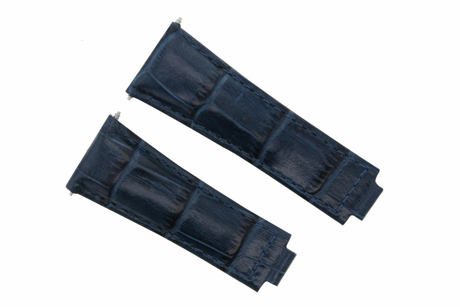 LEATHER STRAP FOR ROLEX DAYTONA 16518 16519 16520 16523 116520 116523 WATCH BLUE