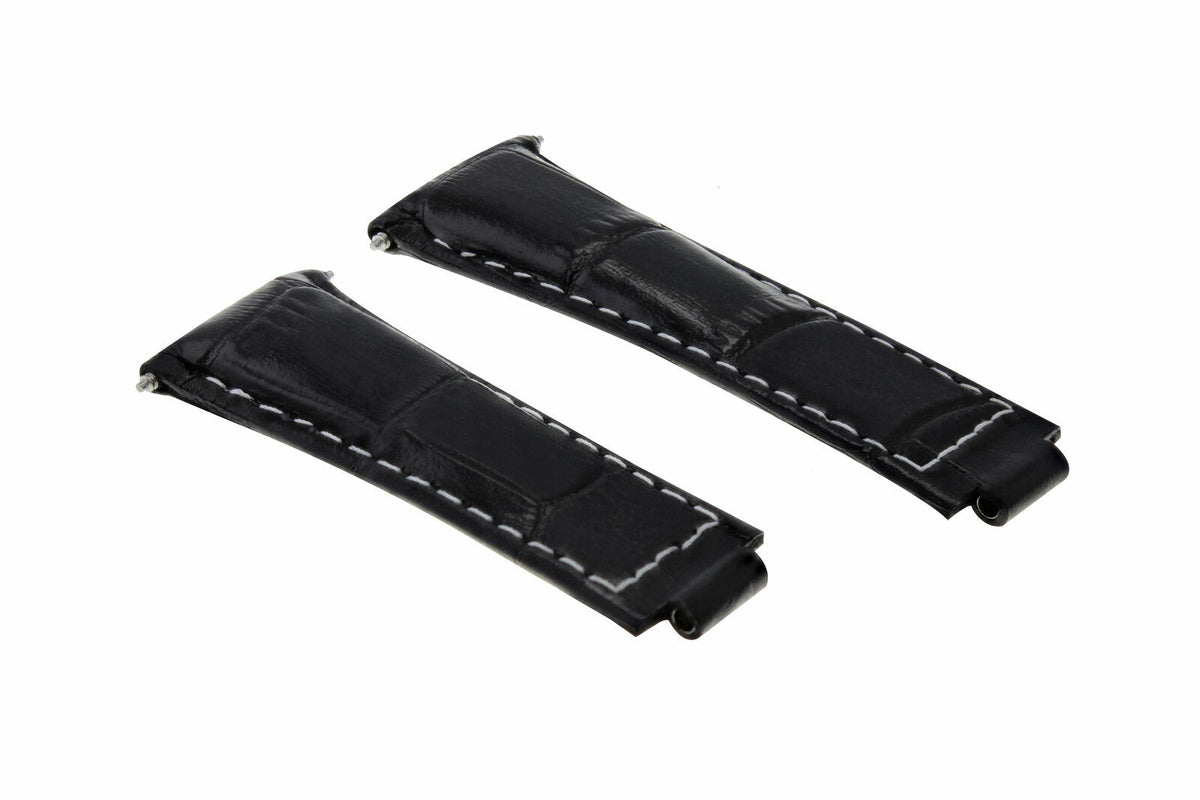 20MM LEATHER WATCH STRAP FOR ROLEX DAYTONA 16518 116520 116523 SHORT MEDIUM LONG