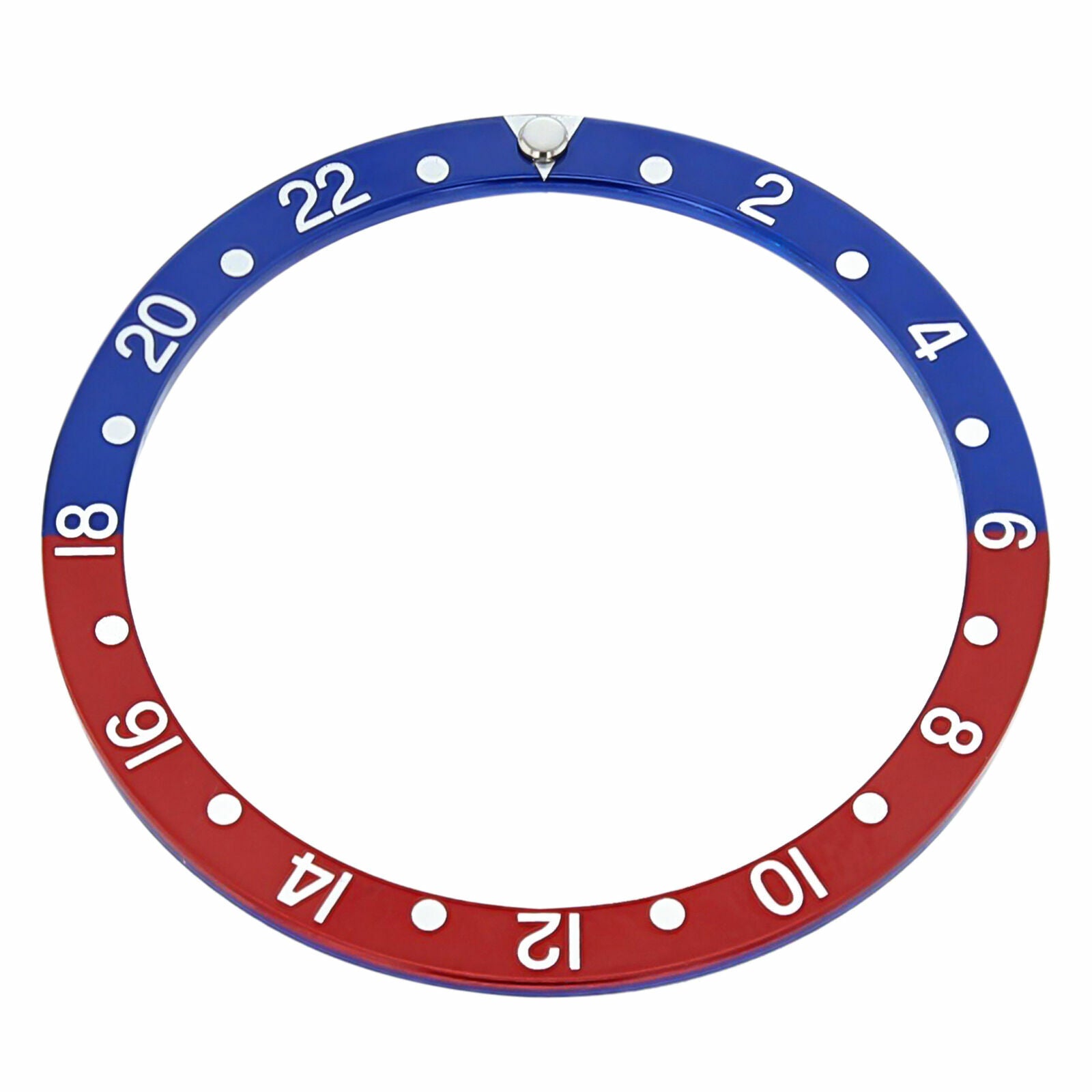 BEZEL INSERT GMT FOR SEIKO 6105 7002 6309 7S26 6309 6306 7002 8000 BLUE/RED