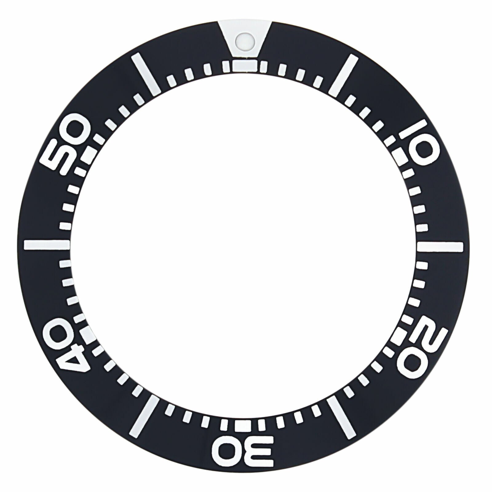 BEZEL INSERT FOR SEIKO WATCH PROSPEX SBCZ025 DIVER KINETIC SCUBA 200M BLACK