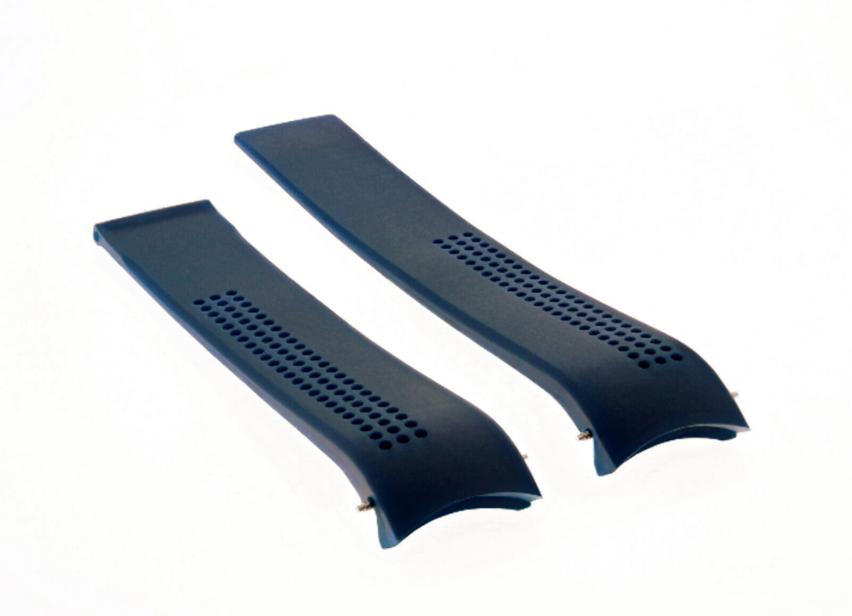 20MM RUBBER STRAP BAND CLASP FOR 42MM TAG HEUER AQUARACER CALIBRE 5 WAY211A BLUE