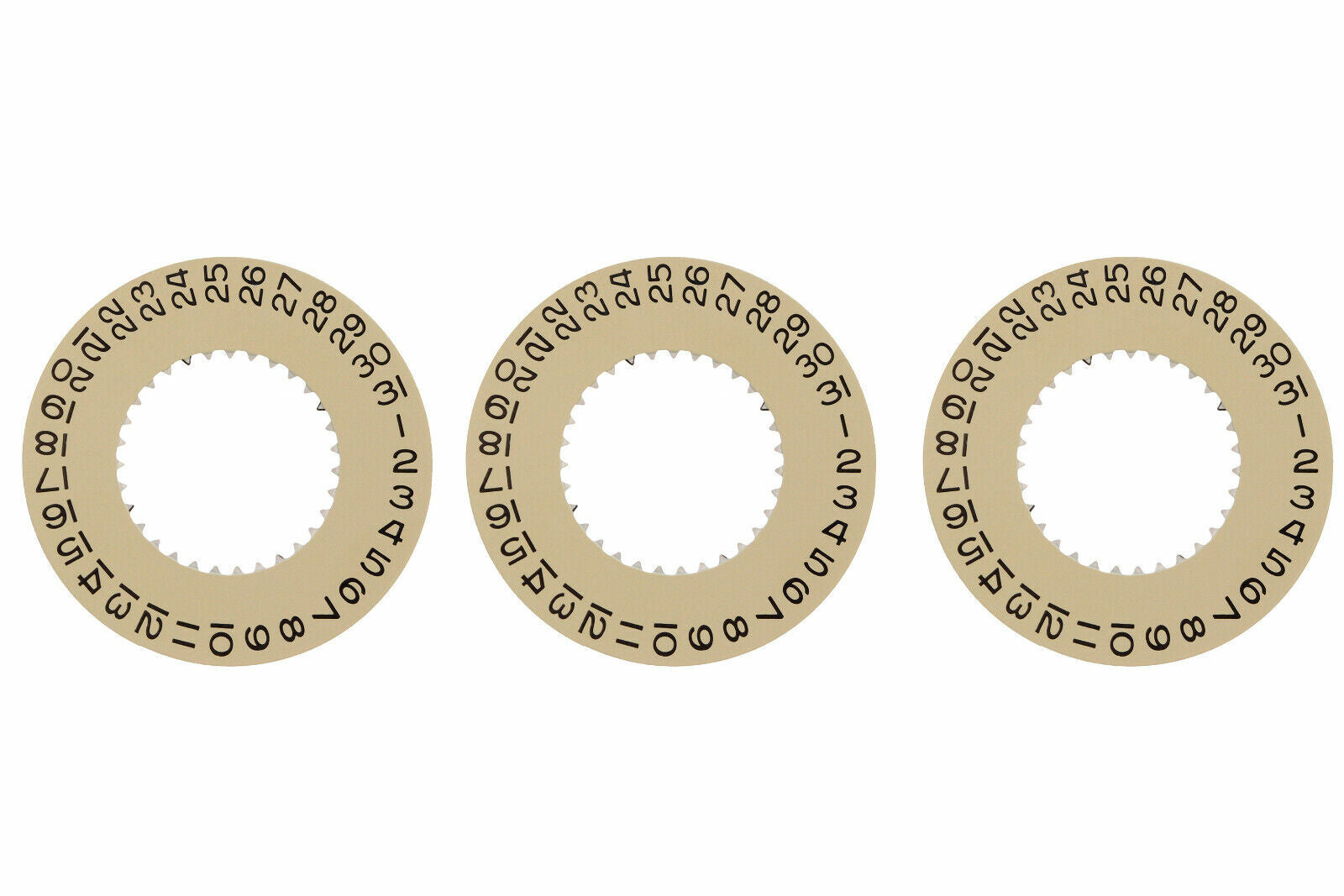 3 CALENDAR DATE DISC FOR ROLEX WATCH YACHTMASER 2235-79001 79002 168623 CHAMPAGN