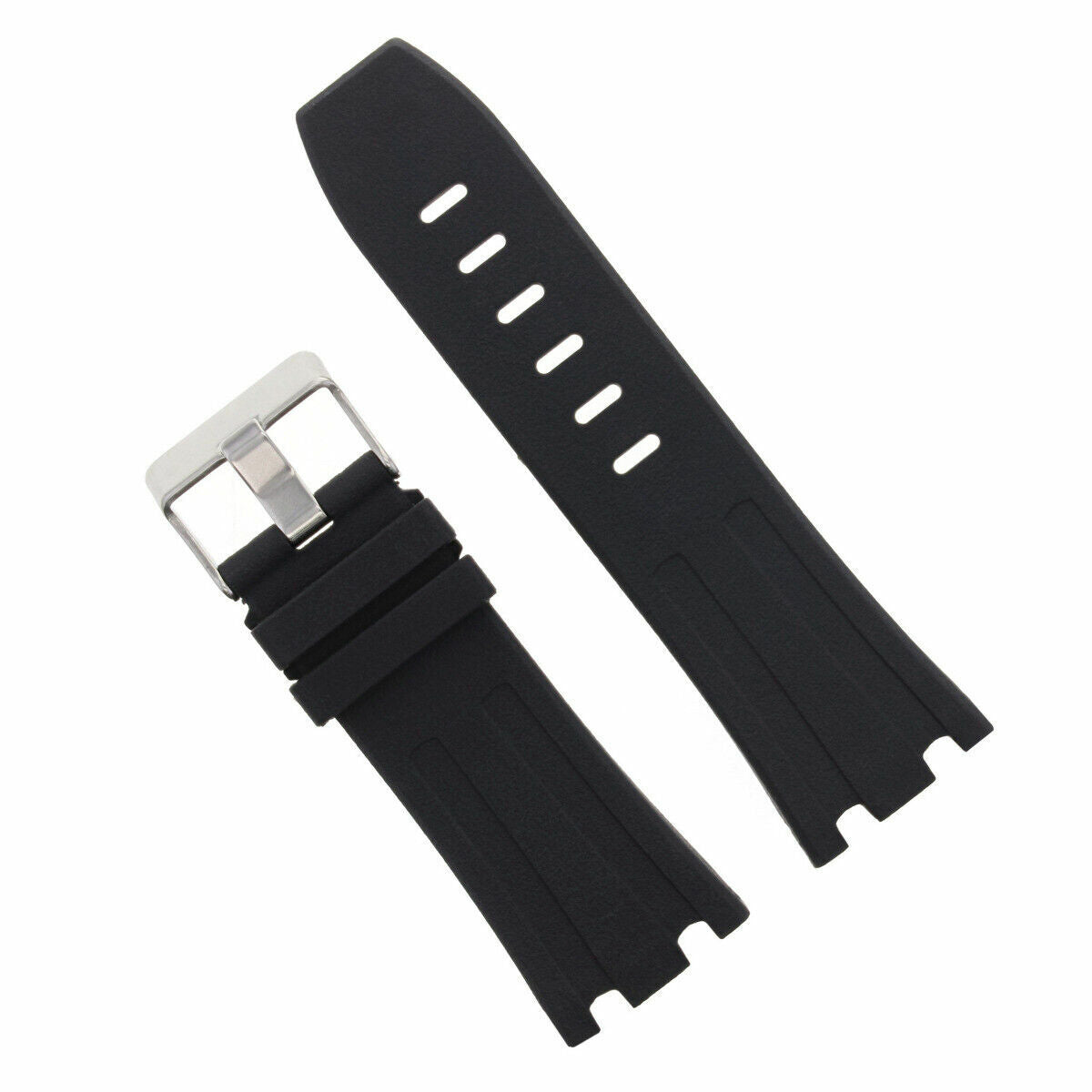 28MM RUBBER BAND STRAP FOR 42MM AUDEMARS PIGUET ROYAL OAK OFFSHORE 15703 BLACK