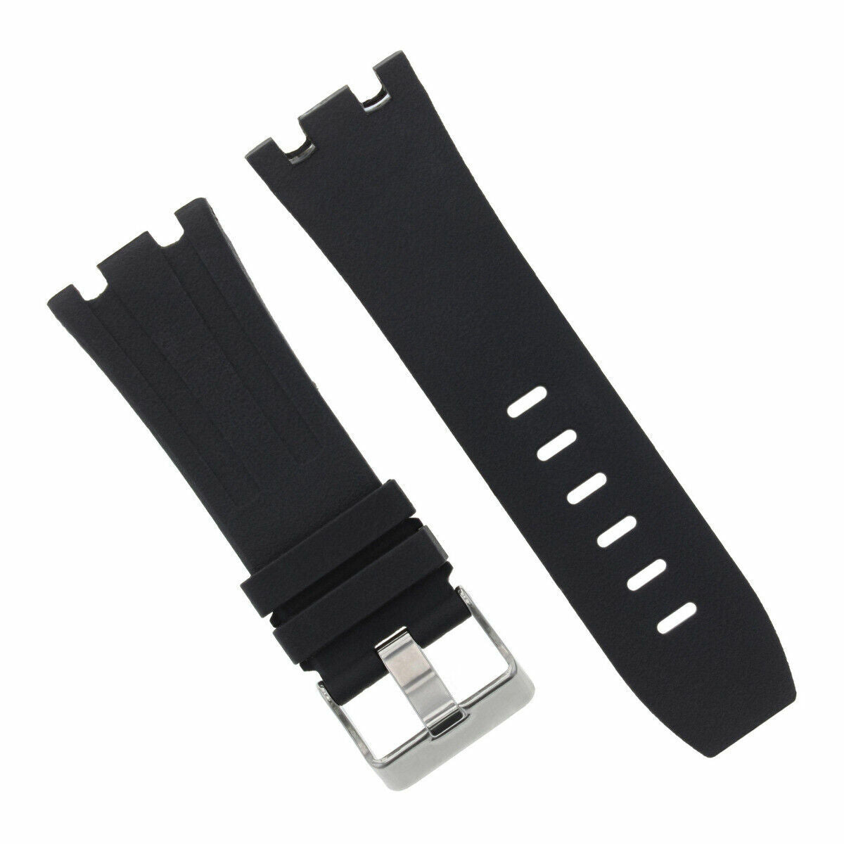 28MM RUBBER BAND STRAP FOR 42MM AUDEMARS PIGUET ROYAL OAK OFFSHORE 15703 BLACK