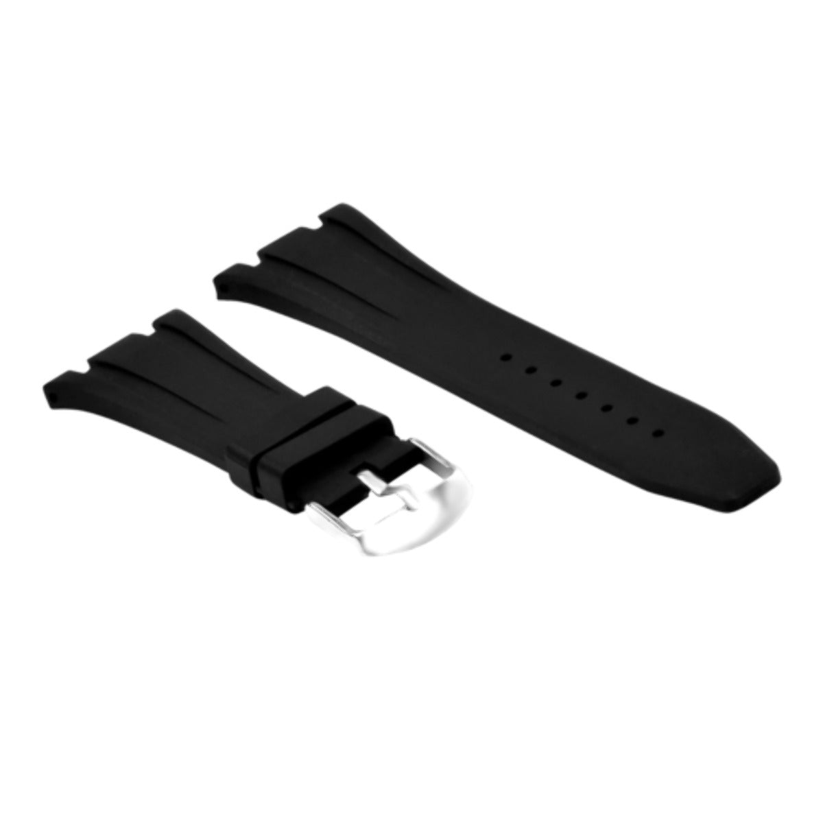 26MM AP RUBBER BAND STRAP FOR AUDEMARS PIGUET ROYAL OAK OFFSHORE 15300 15400 BLK