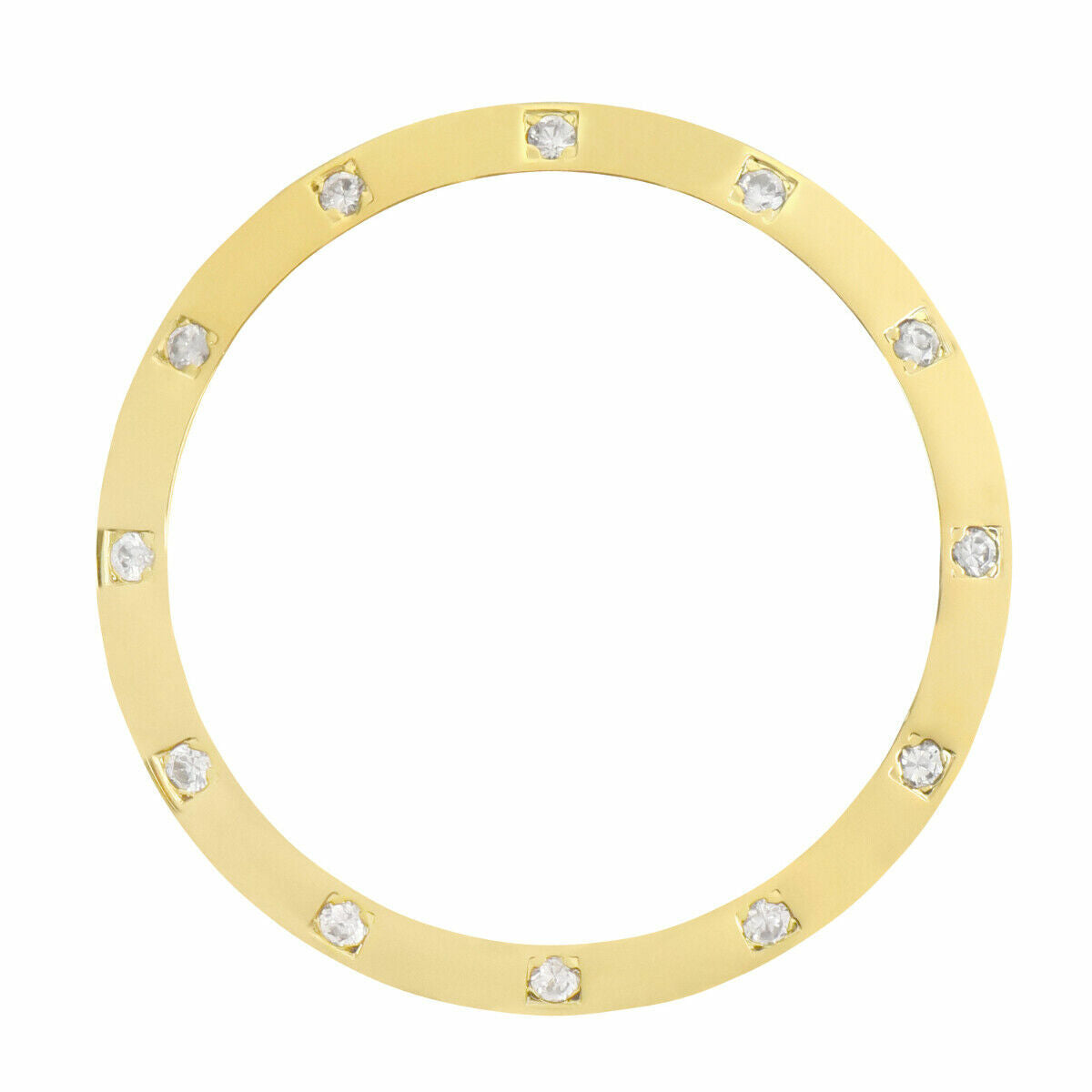 CREATED DIAMOND BEZEL FOR 36MM ROLEX DATEJUST PRESIDENT 1601 16013,16233 WHITE