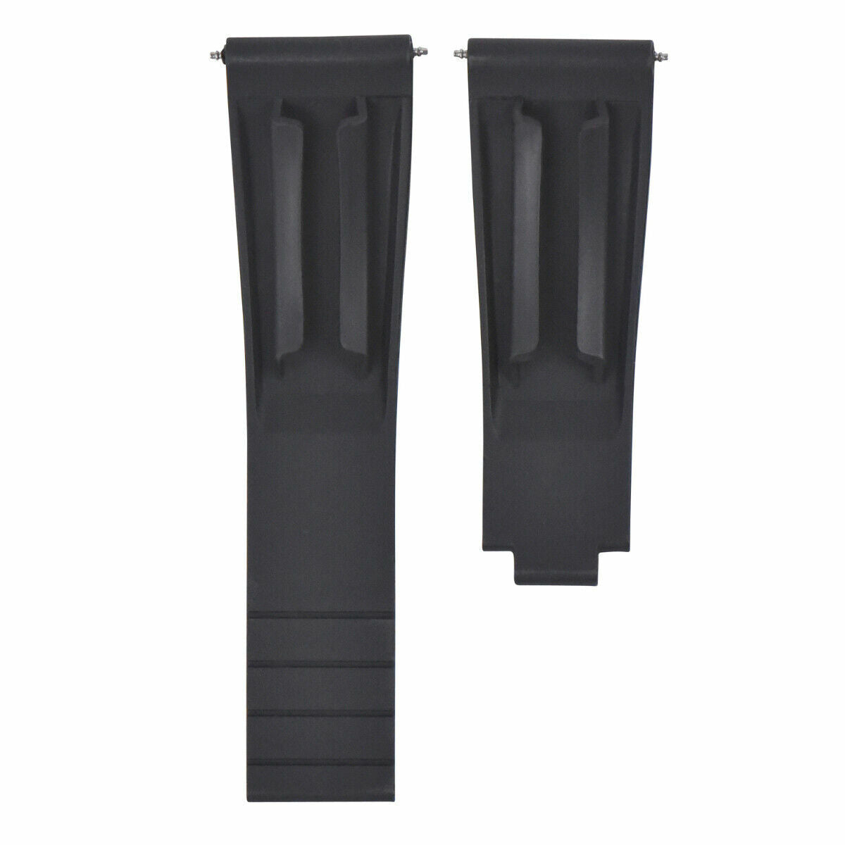 SILICONE RUBBER WATCH STRAP BAND FOR ROLEX DATEJUST DAYTONA SUBMARINER GMT BLACK