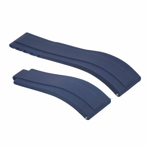 20MM RUBBER STRAP BAND FOR ROLEX DATEJUST DAYTONA SUBMARINER GMT BLUE
