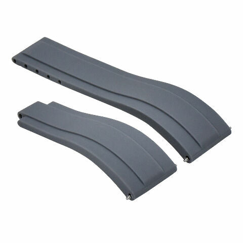 20MM RUBBER STRAP BAND FOR ROLEX DATEJUST SUBMARINER GMT DAYTONA EXPLORER GREY