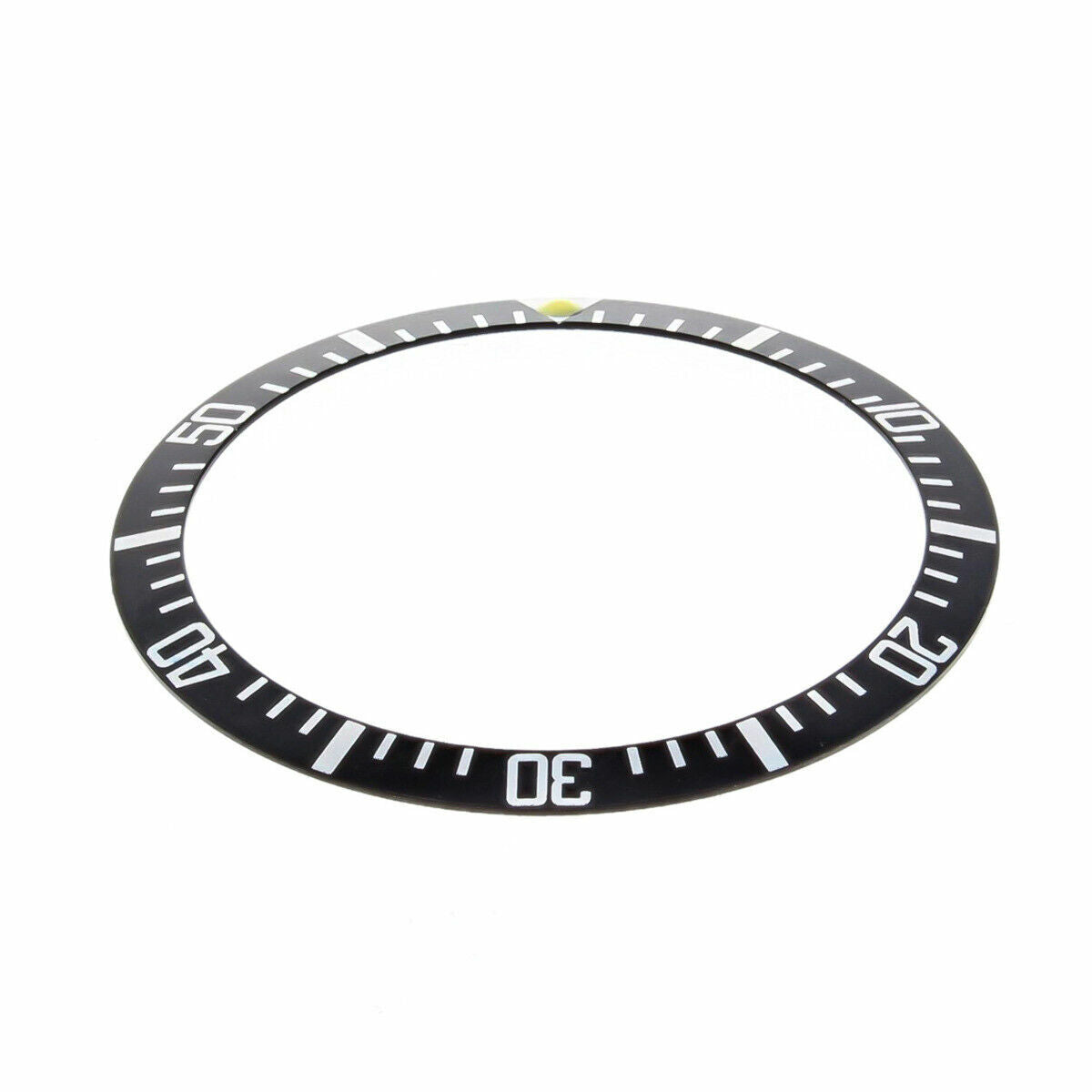 REPLACEMENT BEZEL INSERT FADED BLACK WITH PEARL FOR WATCH 36.40MM X 30.40MM