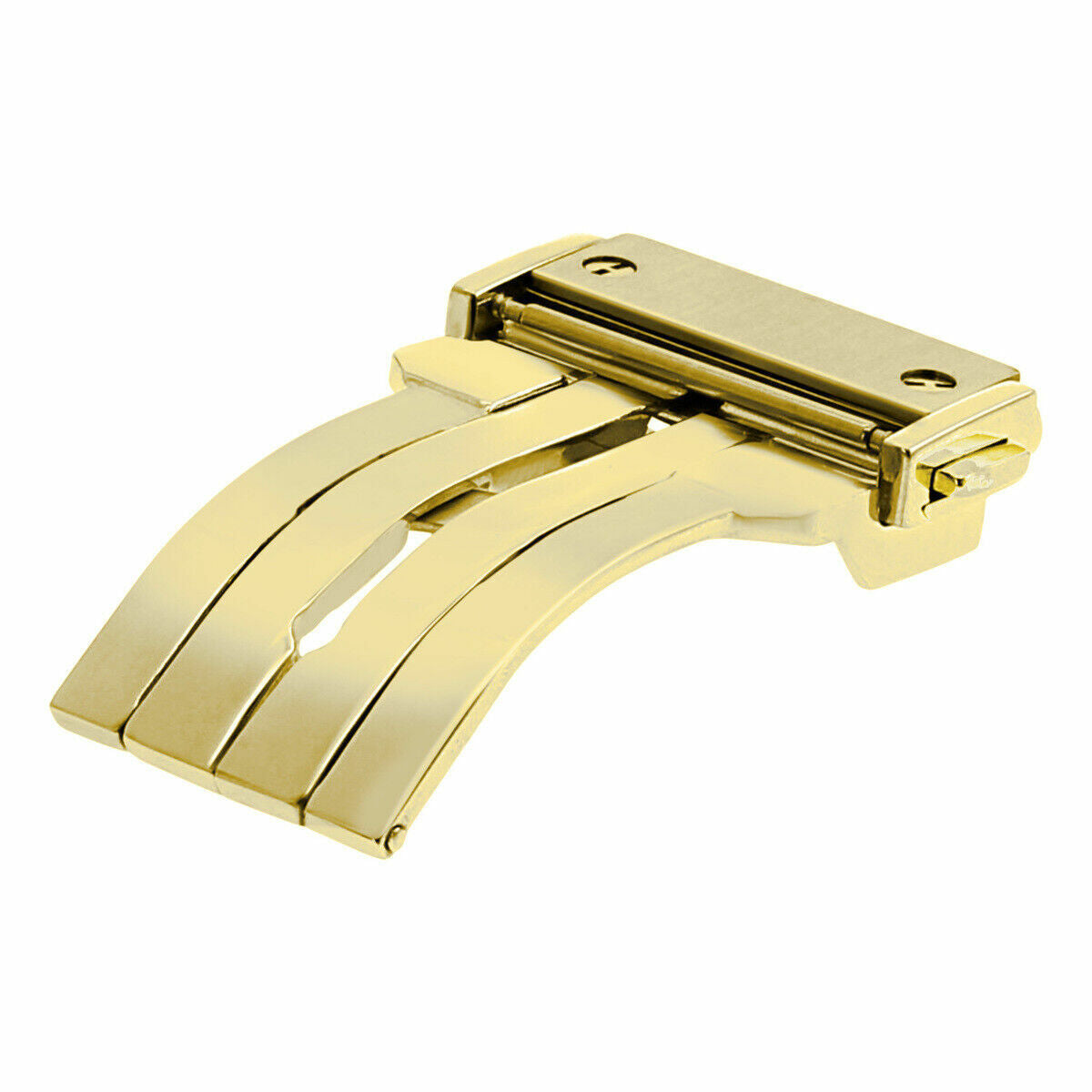 22MM DEPLOYMENT CLASP STRAP FOR 44-45MM HUBLOT BIG BANG FUSION PUSH BUTTON GOLD