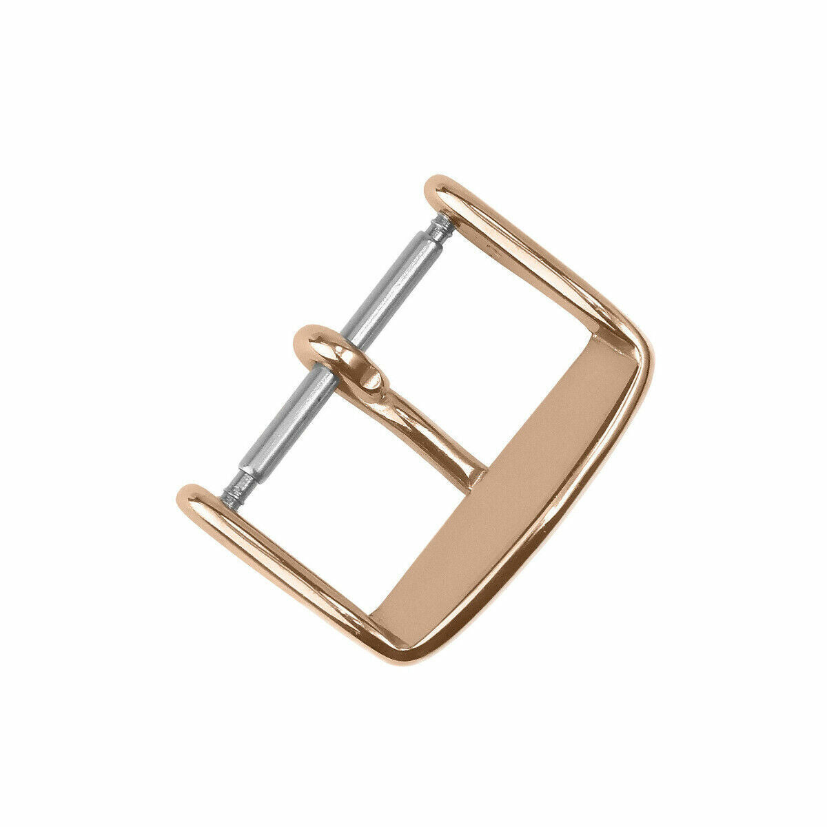 16MM-26MM GENUINE REGULAR BUCKLE CLASP FOR LEATHER RUBBER WATCH BAND STRAP HEAVY, Rose, view 3
