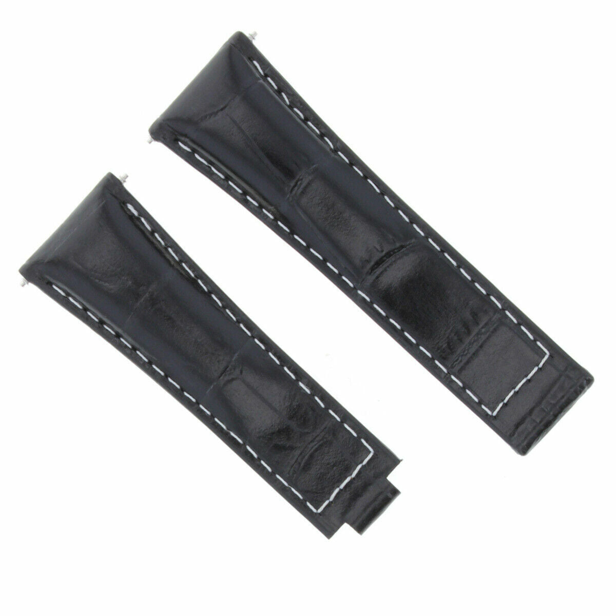 20MM LEATHER WATCH STRAP BAND FOR ROLEX DAYTONA 16518 16519 16520 BLACK WS SHORT