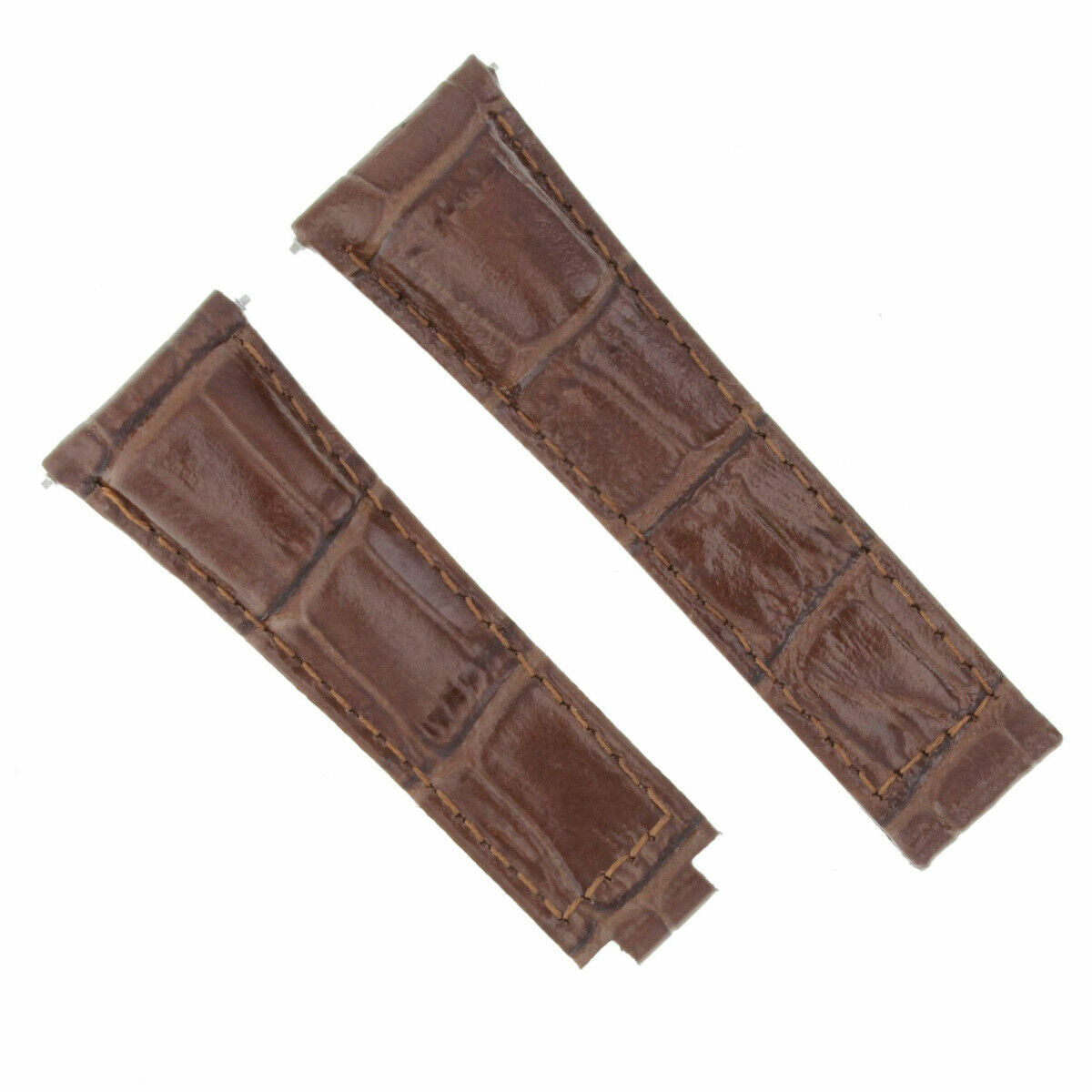 LEATHER WATCH STRAP BAND FOR ROLEX DAYTONA 16518 16519 16520 16523 L/BROWN LONG
