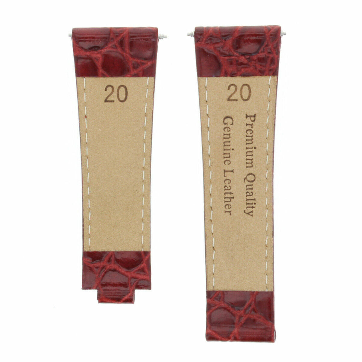 20MM LEATHER WATCH STRAP FOR ROLEX DAYTONA 16518 116520 116523 SHORT MEDIUM LONG, Burgundy (Regular), view 4