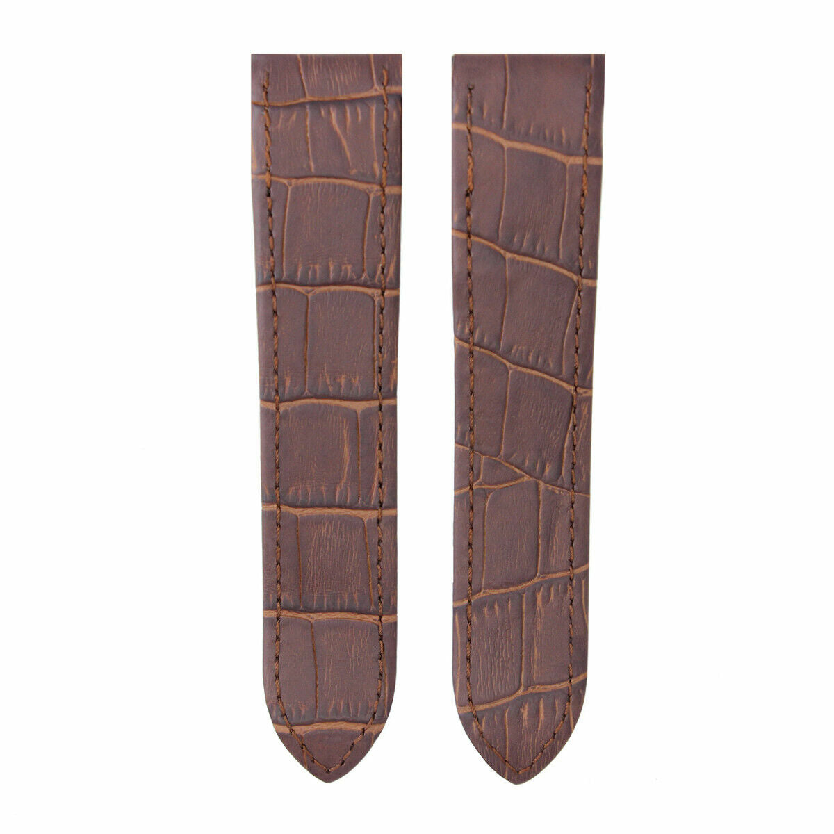 20-23-24.5MM LEATHER WATCH BAND STRAP FOR CARTIER SANTOS 100, XL, CHRONO + CLASP