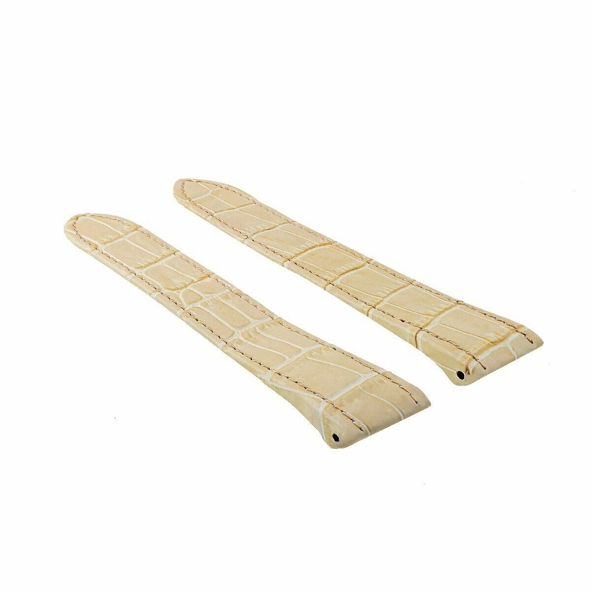 20-23-24.5MM LEATHER WATCH BAND STRAP FOR CARTIER SANTOS 100, XL, CHRONO + CLASP