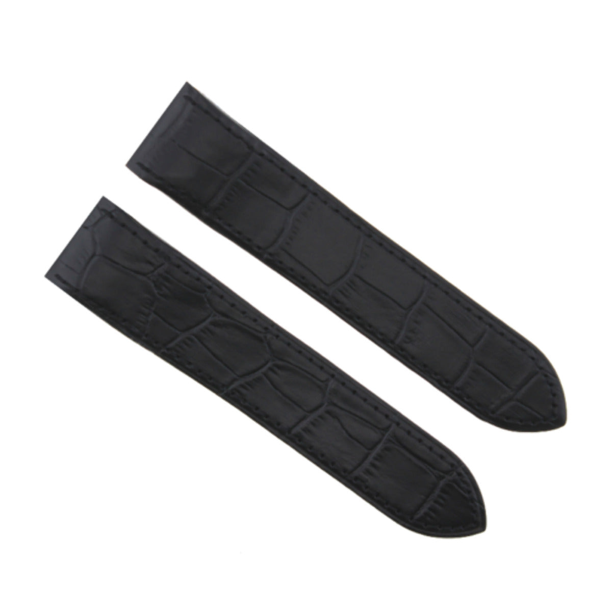 20-23-24.5MM LEATHER WATCH BAND STRAP FOR CARTIER SANTOS 100, XL, CHRONO + CLASP