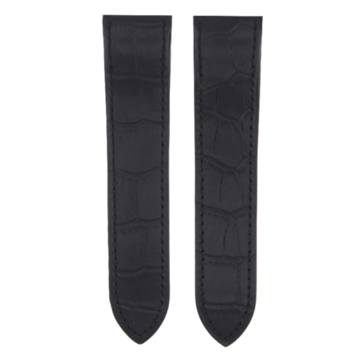 20-23-24.5MM LEATHER WATCH BAND STRAP FOR CARTIER SANTOS 100, XL, CHRONO + CLASP