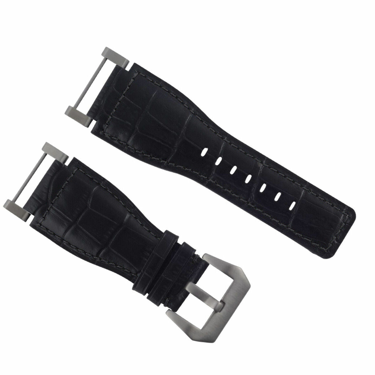 24MM FOR SUUNTO CORE REPLACEMENT LEATHER WATCH BAND STRAP + STAINLESS STEEL ADAPTER