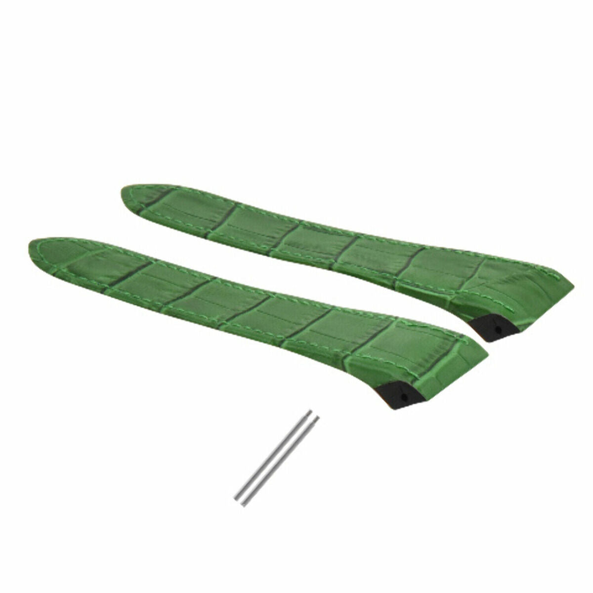 SCREW + 20-23-24.5MM ALLIGATOR GRAIN LEATHER STRAP FOR CARTIER SANTOS 100 XL