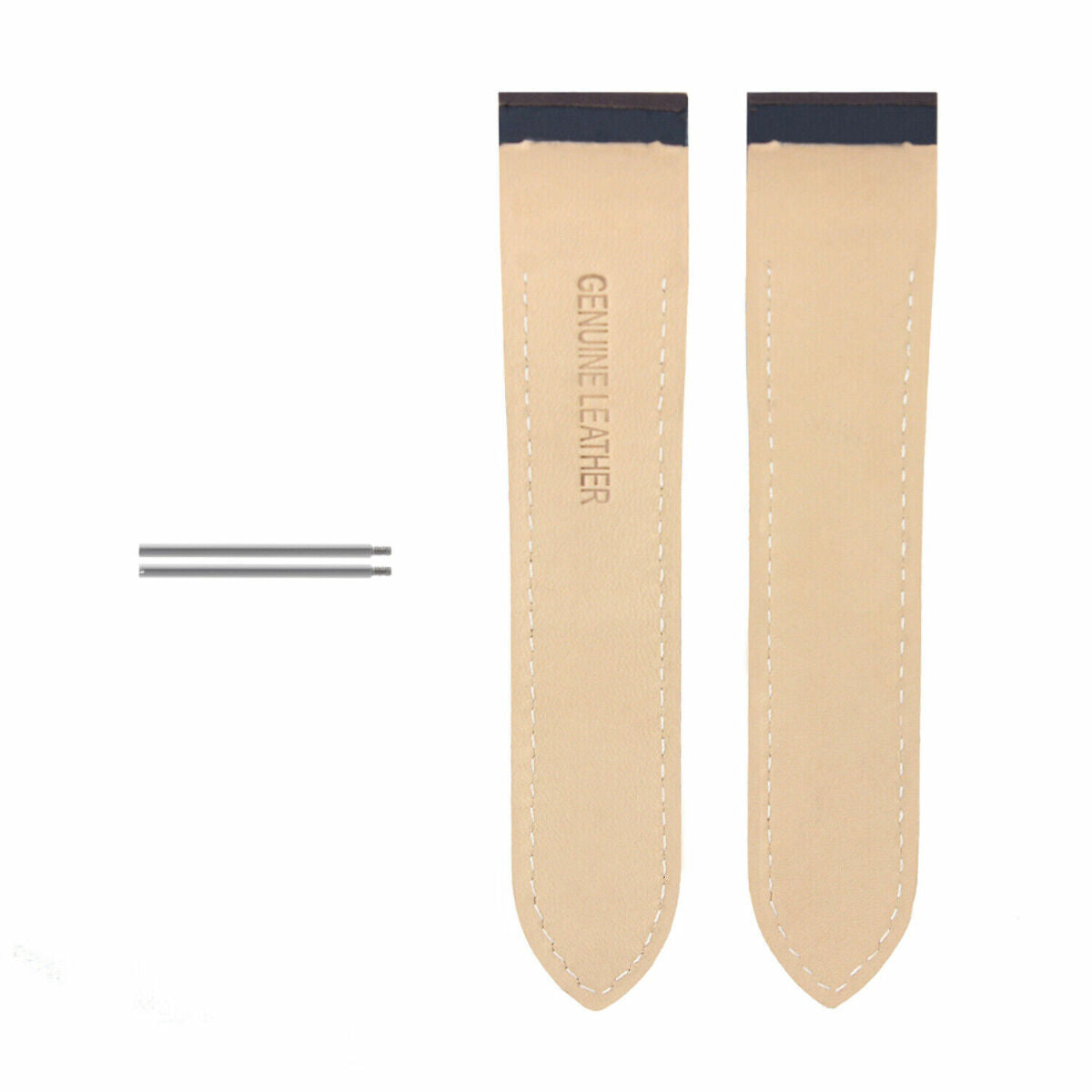 SCREW + 20-23-24.5MM ALLIGATOR GRAIN LEATHER STRAP FOR CARTIER SANTOS 100 XL