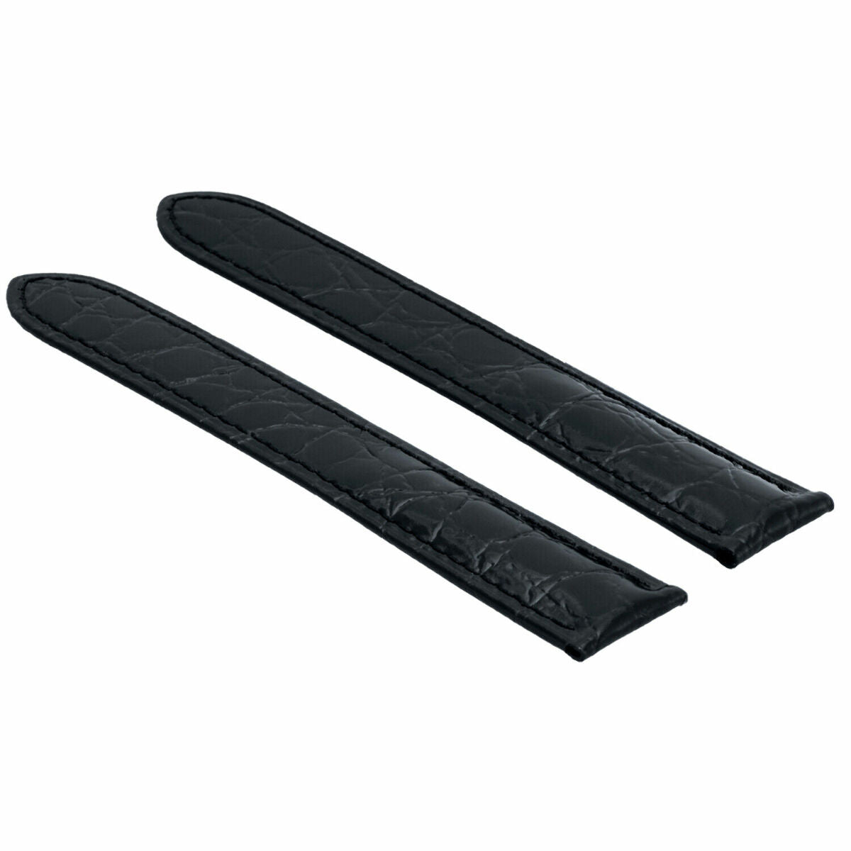 18MM - 24MM REPLACEMENT LEATHER WATCH BAND STRAP FOR CARTIER SANTOS TANK SOLO, Black, view 3