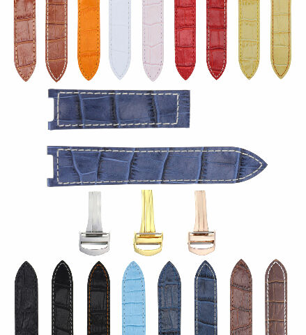 18-20-21MM LEATHER WATCH BAND STRAP FITS CARTIER PASHA  35-38-42MM CHRONOGRAPH