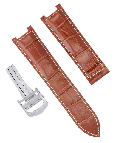 18-20-21MM LEATHER WATCH BAND STRAP FITS CARTIER PASHA  35-38-42MM CHRONOGRAPH