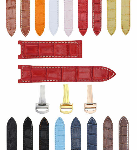 18-20-21MM LEATHER WATCH BAND STRAP FITS CARTIER PASHA  35-38-42MM CHRONOGRAPH