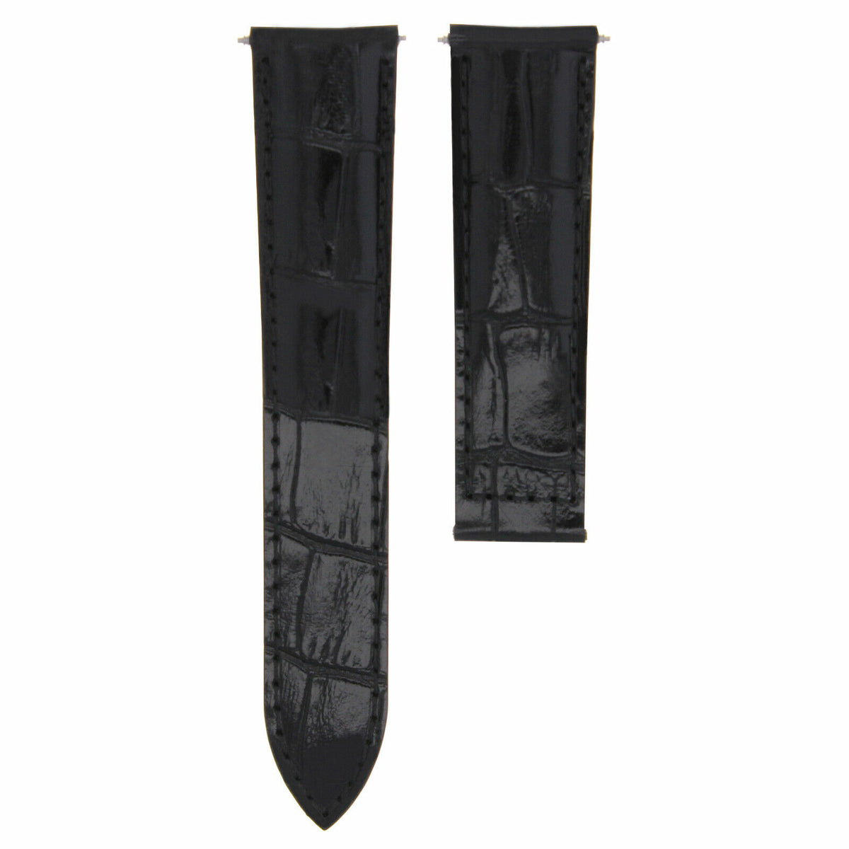20MM REPLACEMENT LEATHER WATCH BAND STRAP FOR CARTIER TANK FRANCAISE 2564 WATCH, Black, view 2
