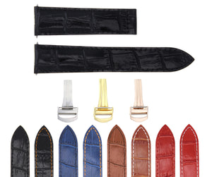 20MM Replacement Leather Watch Band Strap for Cartier Tank Francaise with Clasp