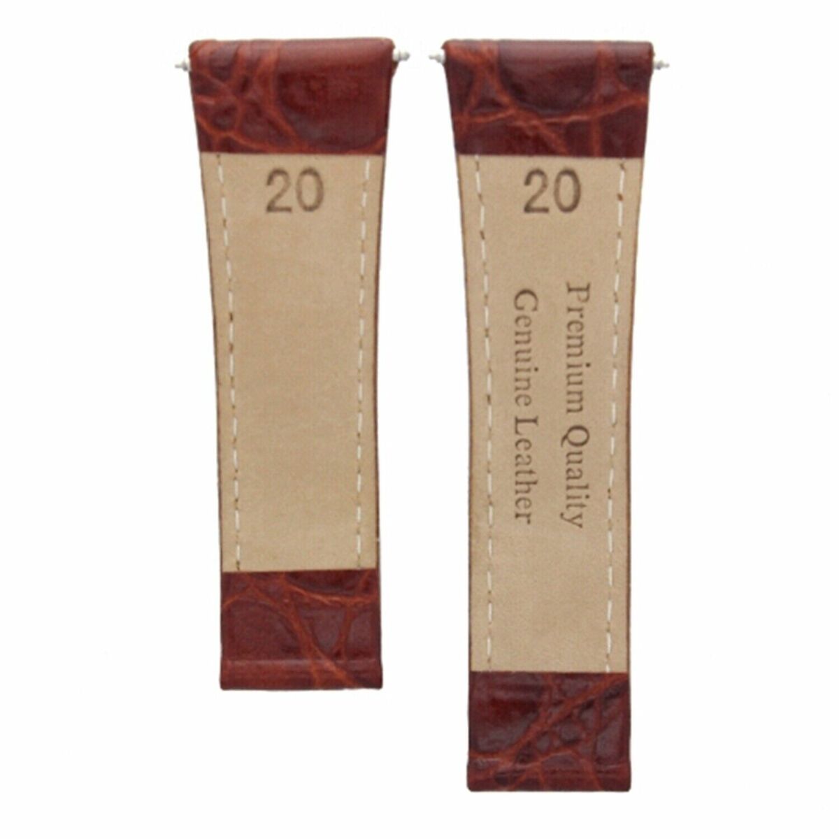 20MM CROC LEATHER WATCH BAND STRAP FOR ROLEX DAYTONA 16518,116519 SHORT MEDIUM