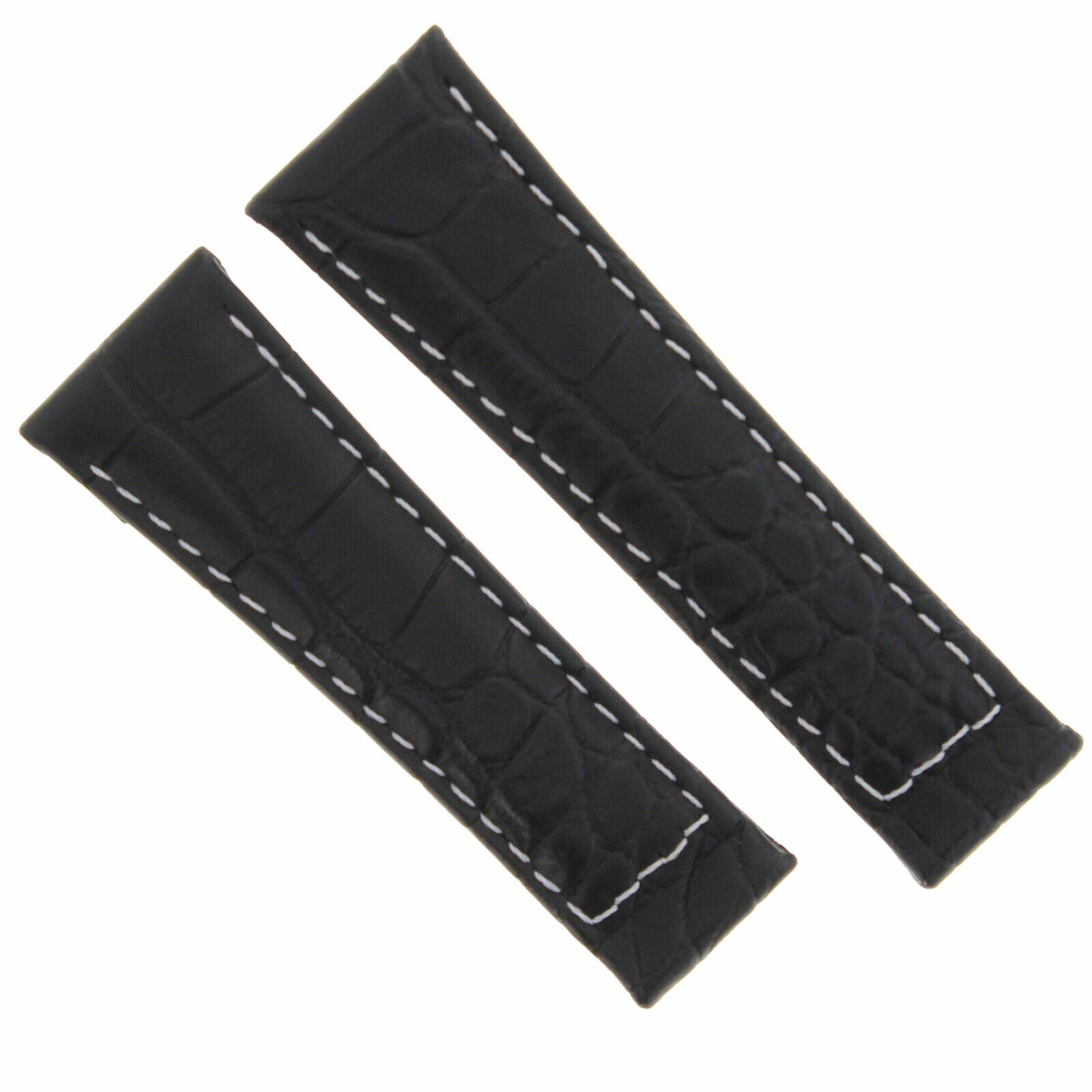 20MM CROC LEATHER BAND STRAP FOR ROLEX DAYTONA 16519 116520 GOLD BUCKLE SHORT ME