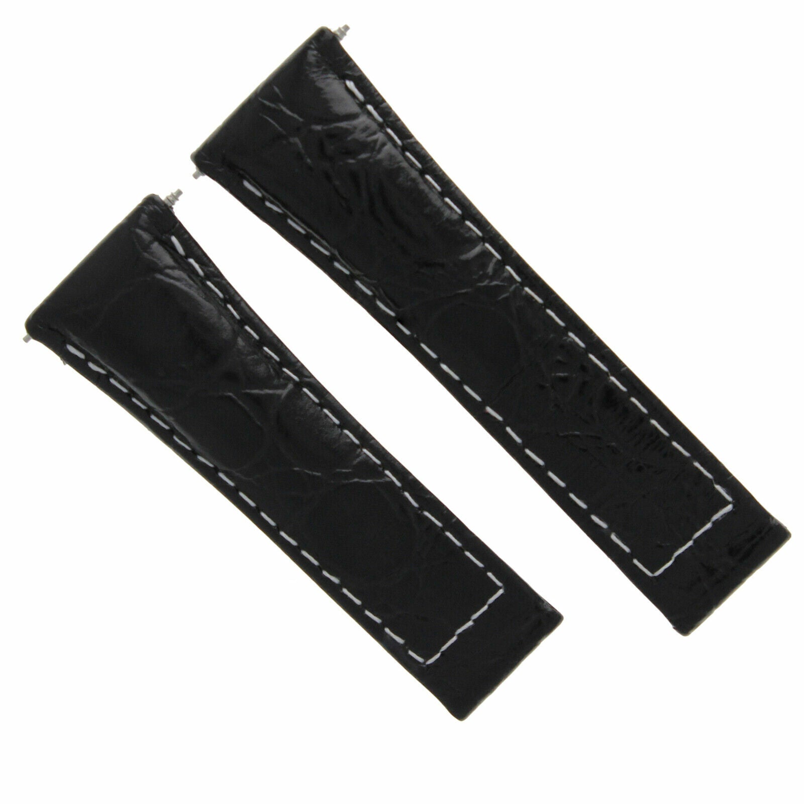 20MM CROC LEATHER BAND STRAP FOR ROLEX DAYTONA 16519 116520 GOLD BUCKLE SHORT ME