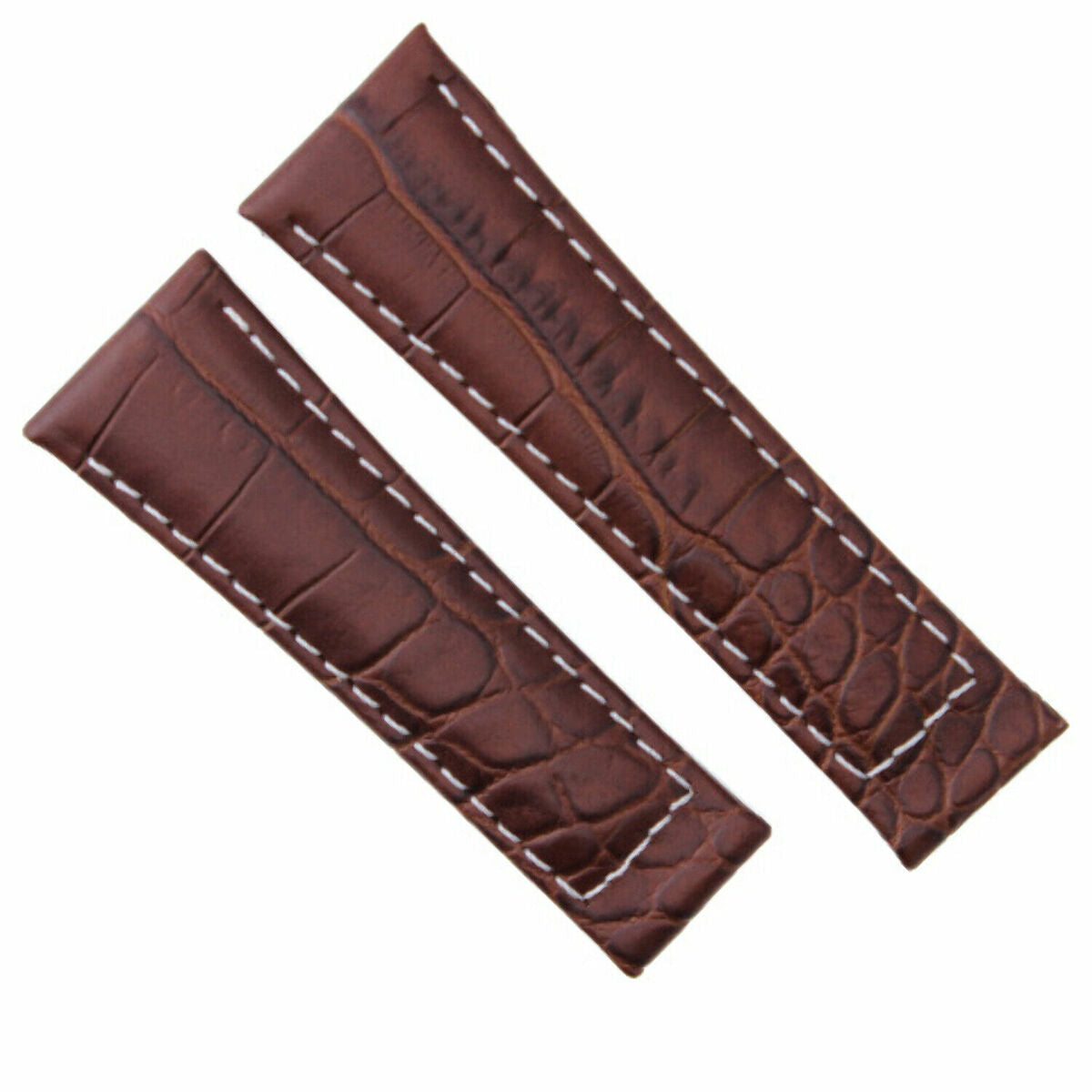 20MM CROC LEATHER BAND STRAP FOR ROLEX DAYTONA 16519 116520 GOLD BUCKLE SHORT ME