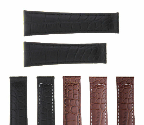20MM GENUINE CROCODILE LEATHER WATCH BAND STRAP FOR ROLEX DAYTONA 16518 16519