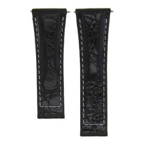 20MM GENUINE CROCODILE LEATHER WATCH BAND STRAP FOR ROLEX DAYTONA 16518 16519