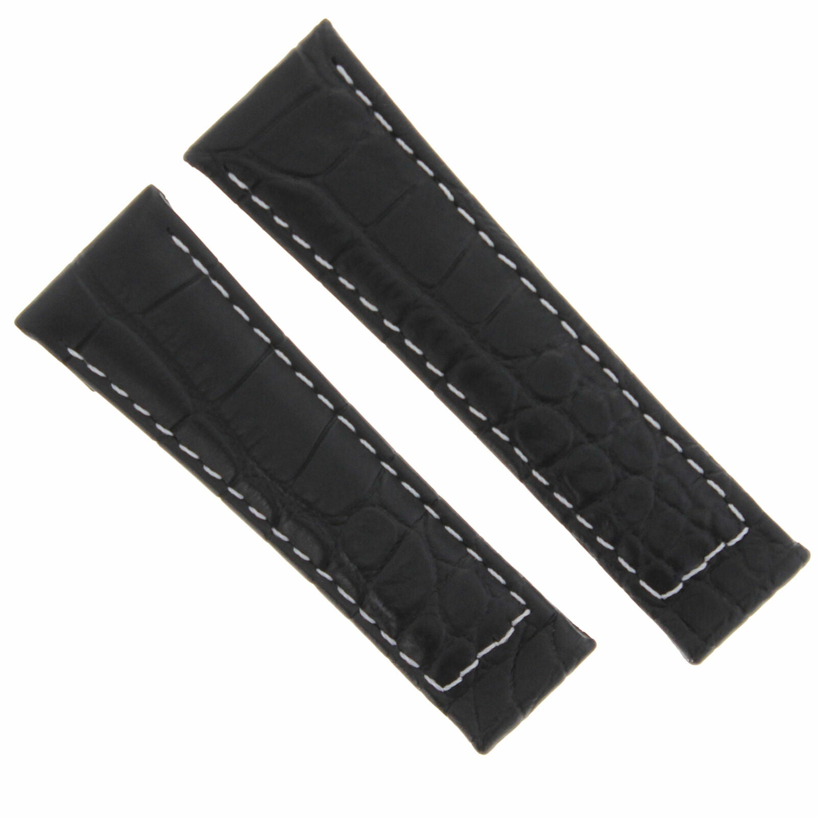 20MM CROC LEATHER WATCH BAND STRAP FIT FOR ROLEX DAYTONA ENDPIECES SHORT MEDIUM
