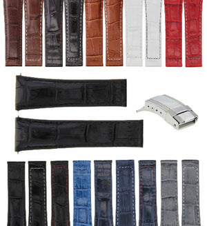 20MM Leather Band Strap for Rolex Daytona 16518 President Short-medium-long Clasp