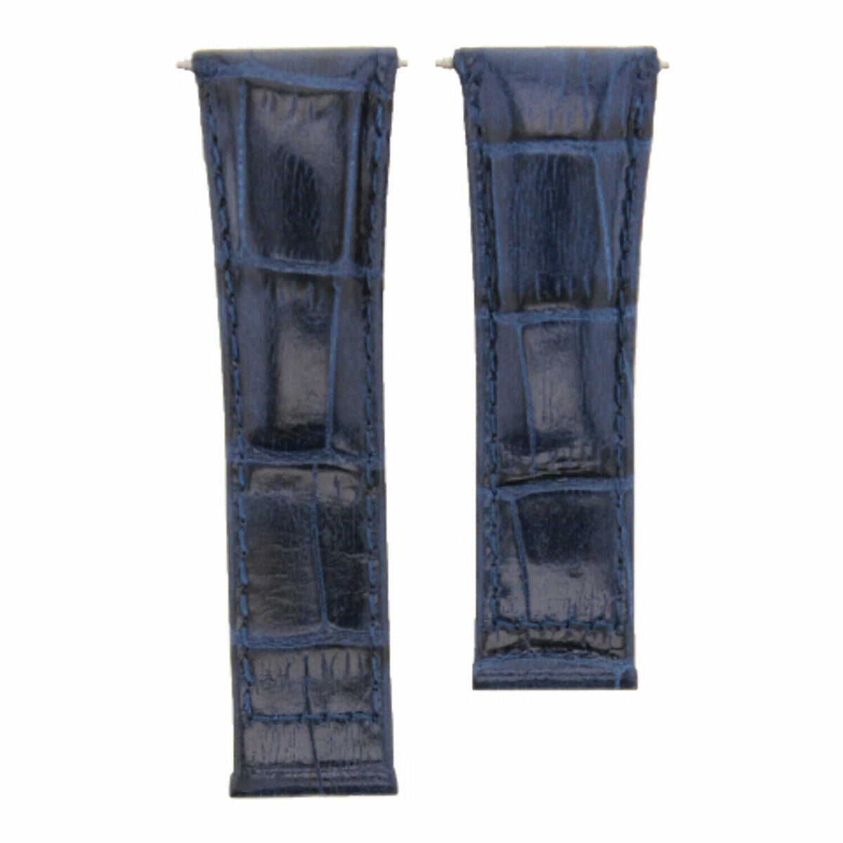20MM LEATHER WATCH BAND STRAP FOR ALL ROLEX DAYTONA PRESIDENT SHORT,REGULAR,LONG, Blue (Regular), view 4