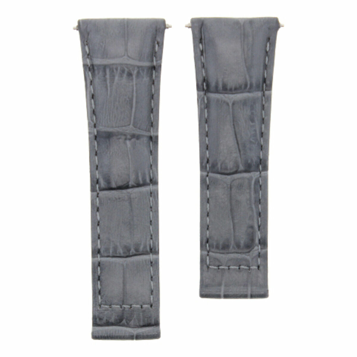 20MM LEATHER WATCH BAND STRAP FOR ALL ROLEX DAYTONA PRESIDENT SHORT,REGULAR,LONG, Gray (Regular), view 4