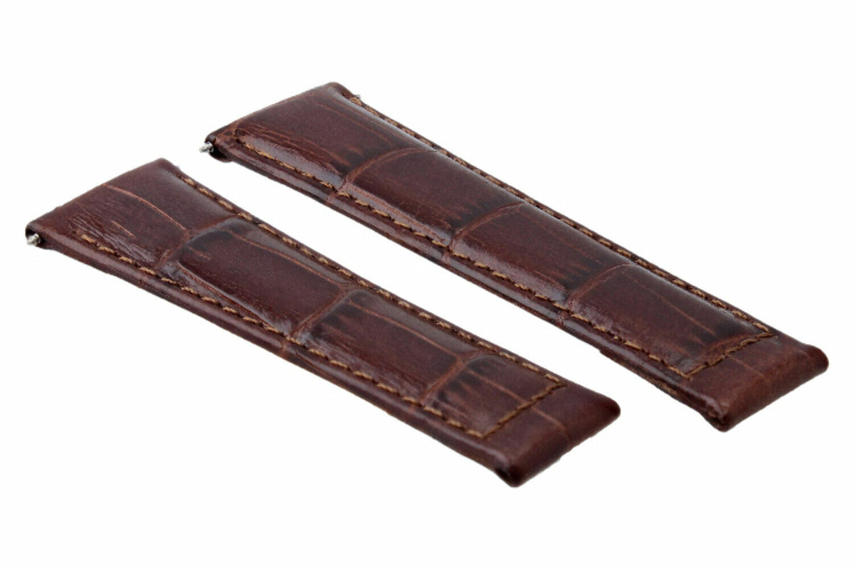 20MM LEATHER WATCH BAND STRAP FOR ALL ROLEX DAYTONA PRESIDENT SHORT,REGULAR,LONG, Light Brown (Regular), view 4