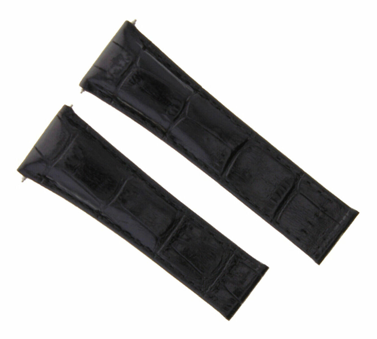 20MM LEATHER WATCH BAND STRAP FOR ALL ROLEX DAYTONA PRESIDENT SHORT,REGULAR,LONG, Dk Brown Red Stitching (Short), view 4