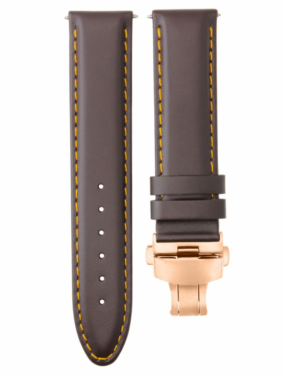 18-19-20-22-24MM SMOOTH LEATHER WATCH BAND STRAP FOR CITIZEN ECODRIVE CLASP ROSE