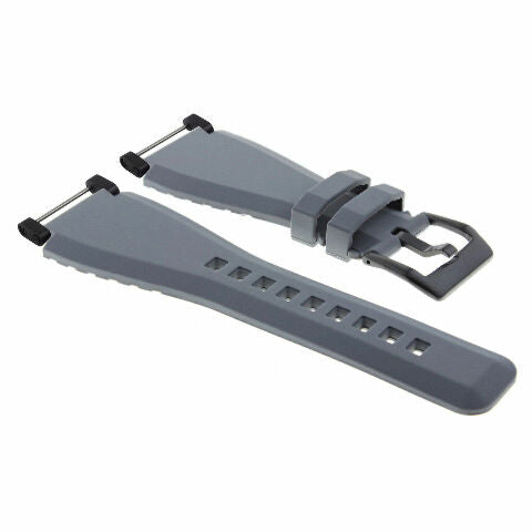 24MM FOR SUUNTO CORE RUBBER SILICONE REPLACEMENT WATCH BAND STRAP + BLACK ADAPTER