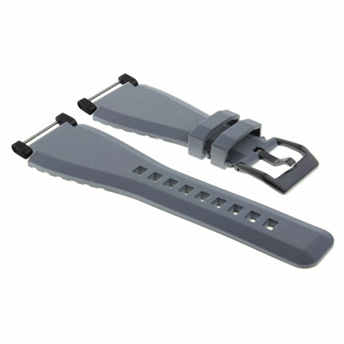 24MM FOR SUUNTO CORE RUBBER SILICONE REPLACEMENT WATCH BAND STRAP + BLACK ADAPTER