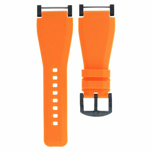 24MM FOR SUUNTO CORE RUBBER SILICONE REPLACEMENT WATCH BAND STRAP + BLACK ADAPTER